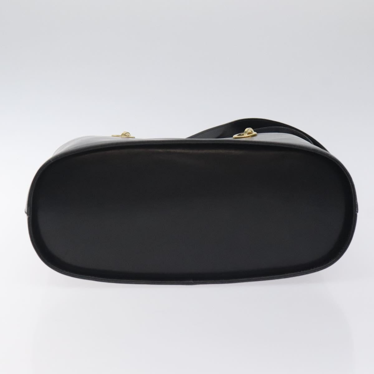 Salvatore Ferragamo Vintage Leather Black Leather Tote Bag Bag (Pre-Owned)