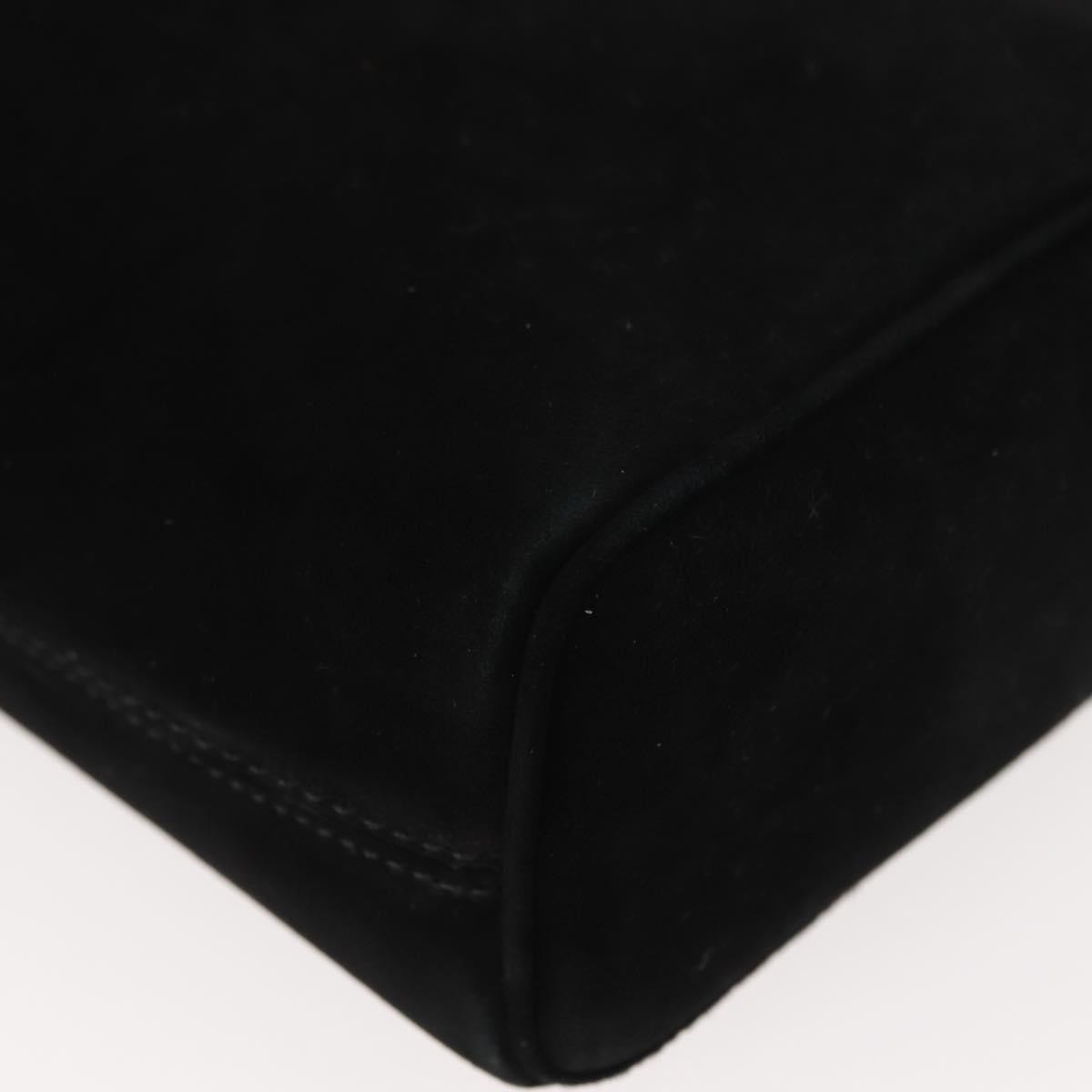 Salvatore Ferragamo Gancini Suede Black Suede Shoulder Bag Bag (Pre-Owned)