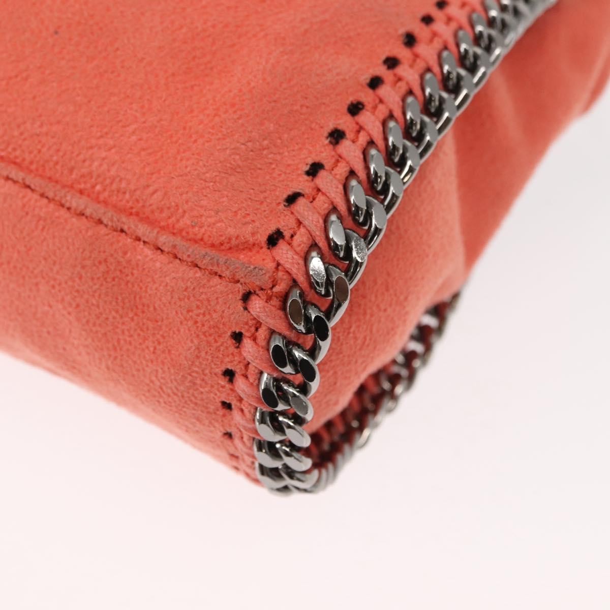 Stella Mccartney Falabella Fold Over Flap Shaggy Deer Orange Polyester Shoulder Bag Bag (Pre-Owned)