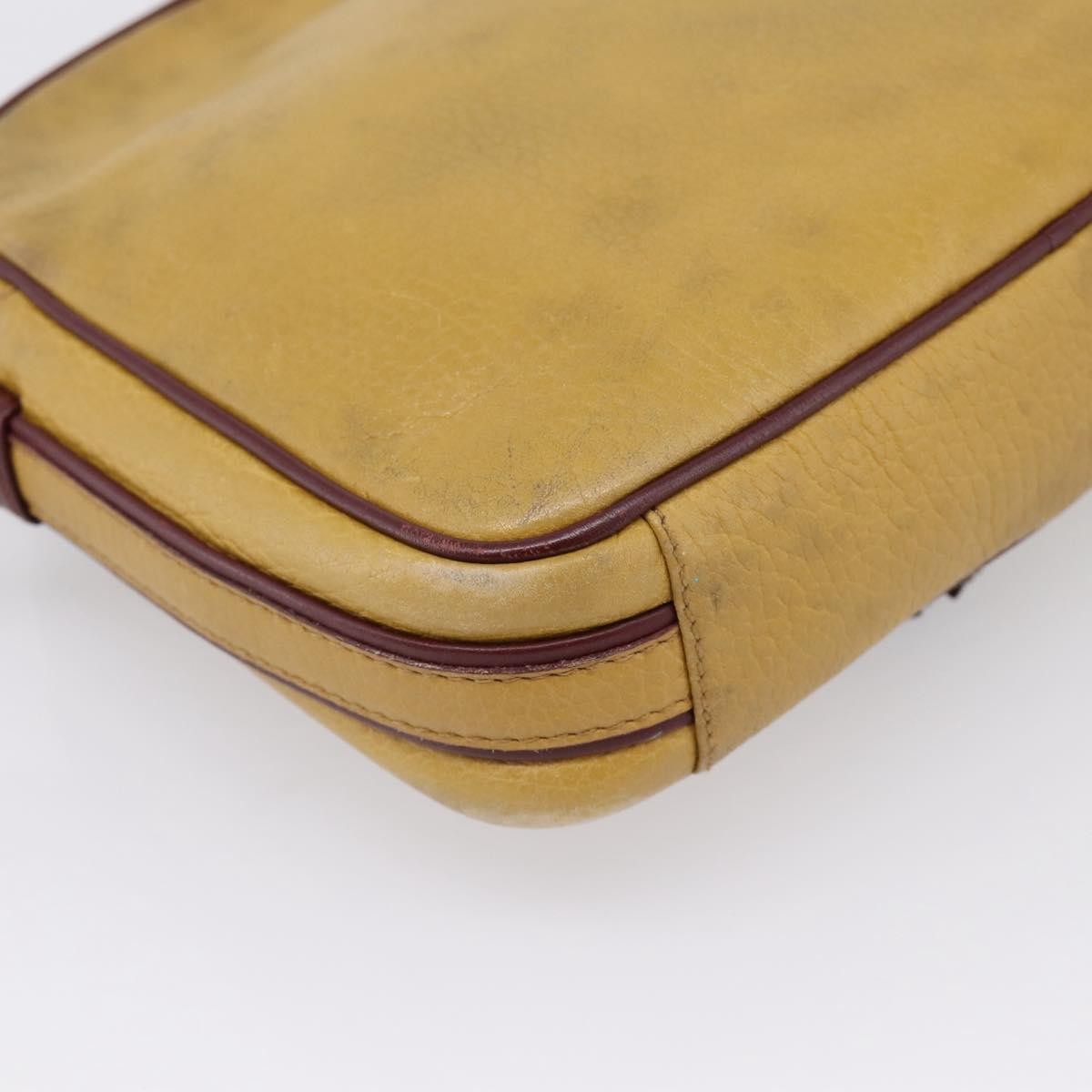Cartier Tasseled Must De Cartier Leather Beige Leather Shoulder Bag Bag (Pre-Owned)