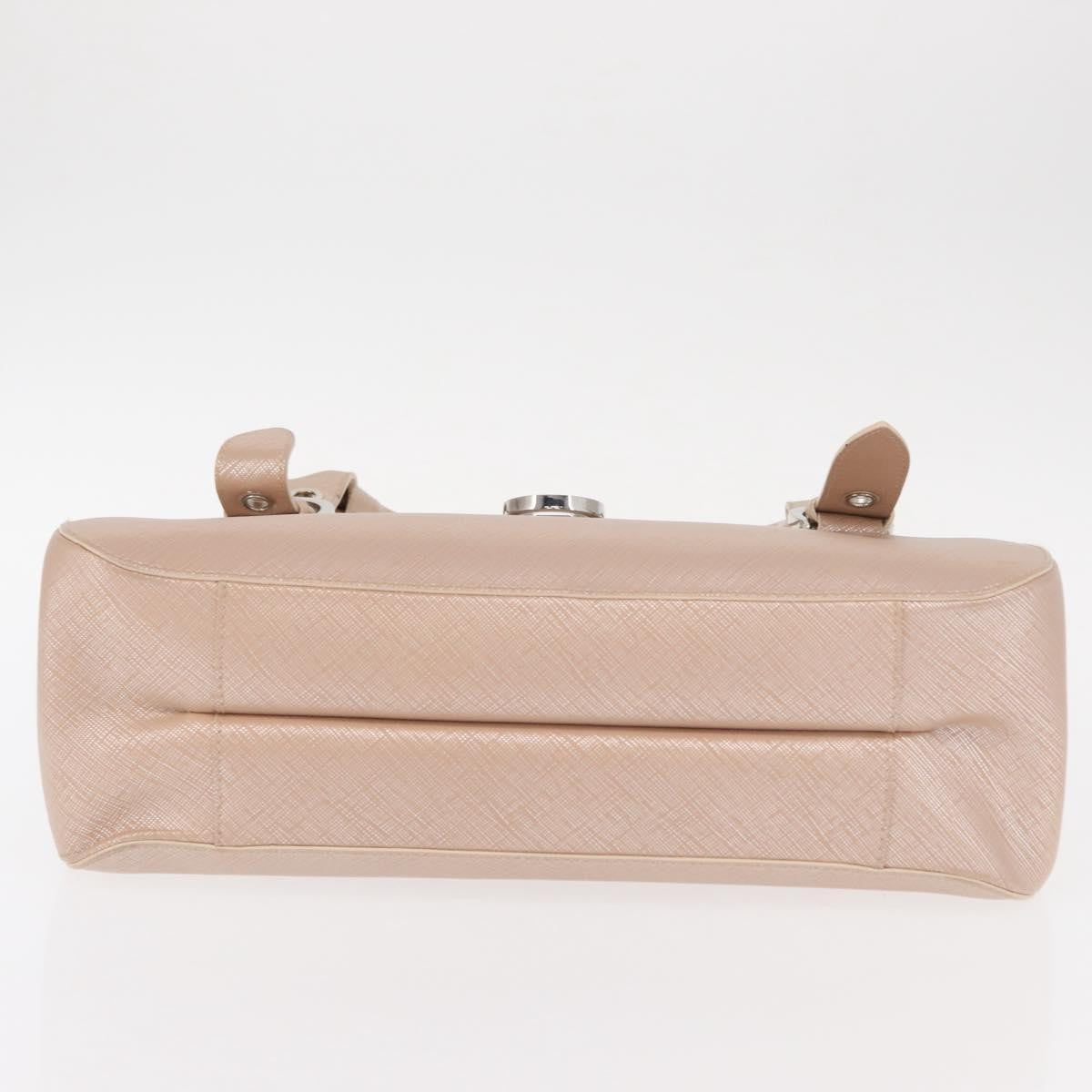 Salvatore Ferragamo Gancini Leather Pink Leather Shoulder Bag Bag (Pre-Owned)