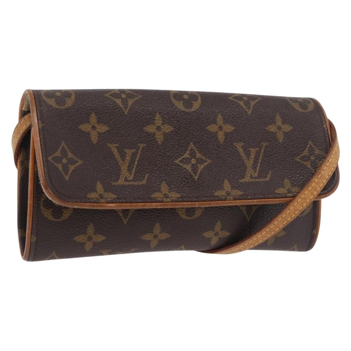 Louis Vuitton Twin Monogram Canvas Brown Canvas Clutche & Pouche Bag (Pre-Owned)