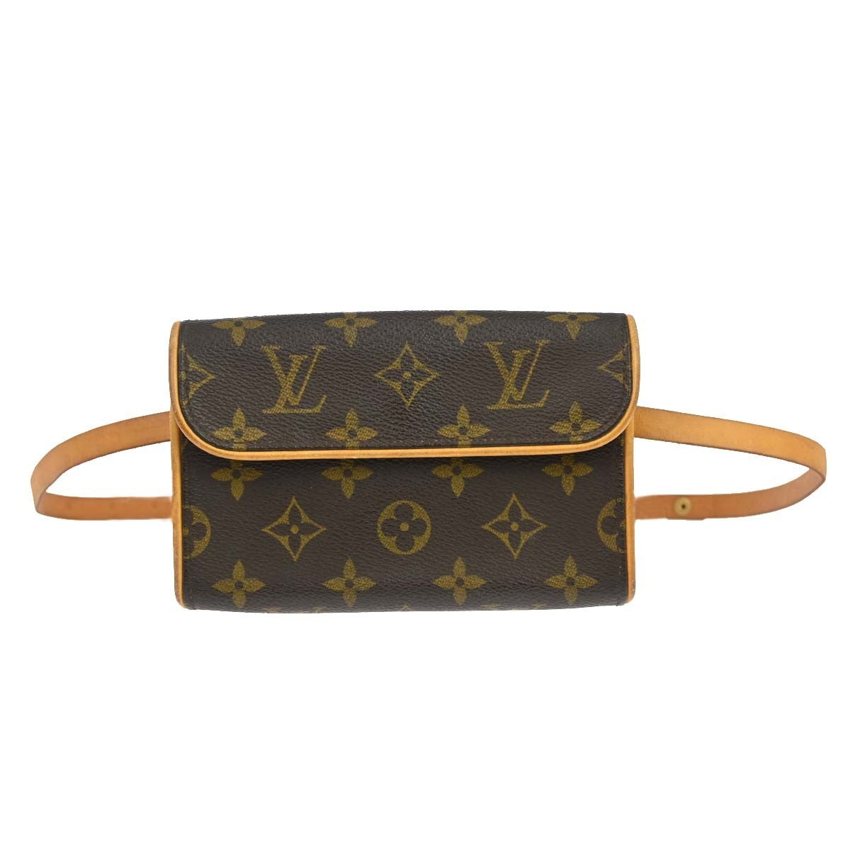 Louis Vuitton Florentine Waist Monogram Canvas Brown Canvas Clutche & Pouche Bag (Pre-Owned)
