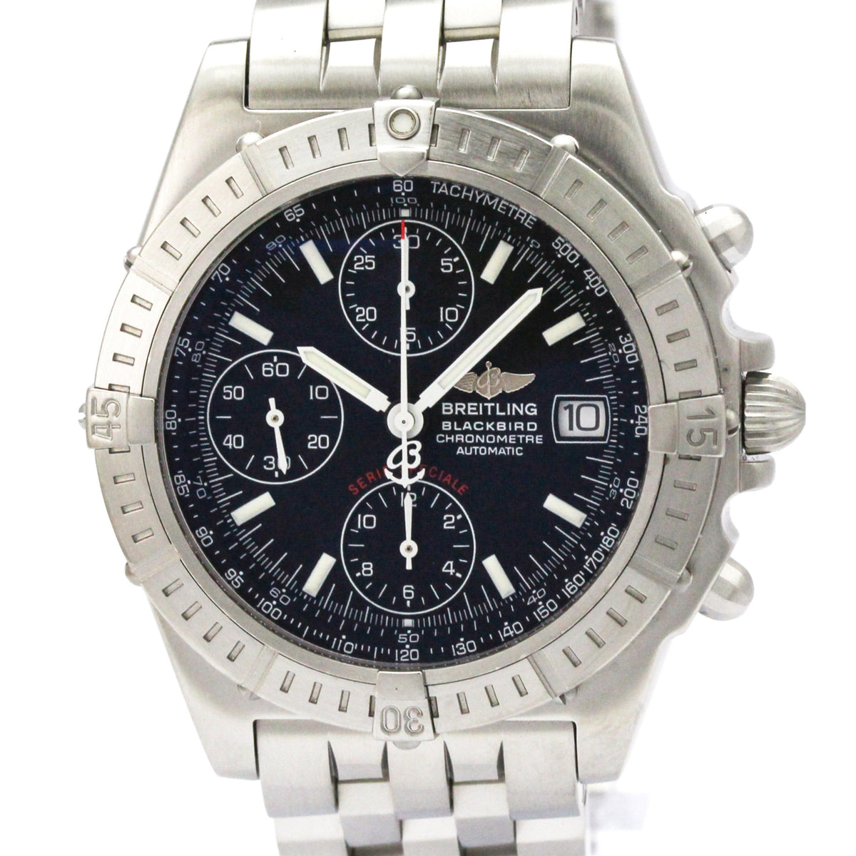 Breitling Chronomat Blackbird Stainless Steel Watch (Pre-Owned)