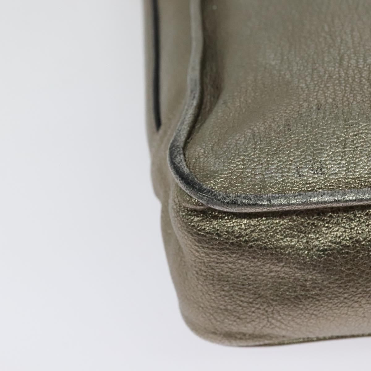 Loewe Anagram Leather Gold Leather Tote Bag Bag (Pre-Owned)