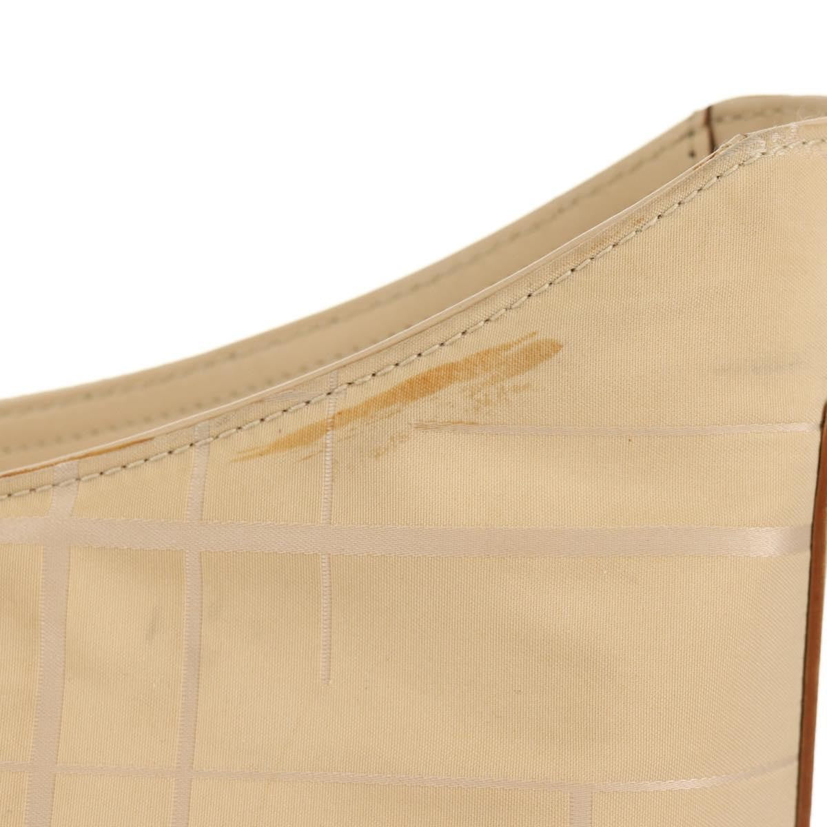 Salvatore Ferragamo Vintage Nylon Beige Nylon Shoulder Bag Bag (Pre-Owned)