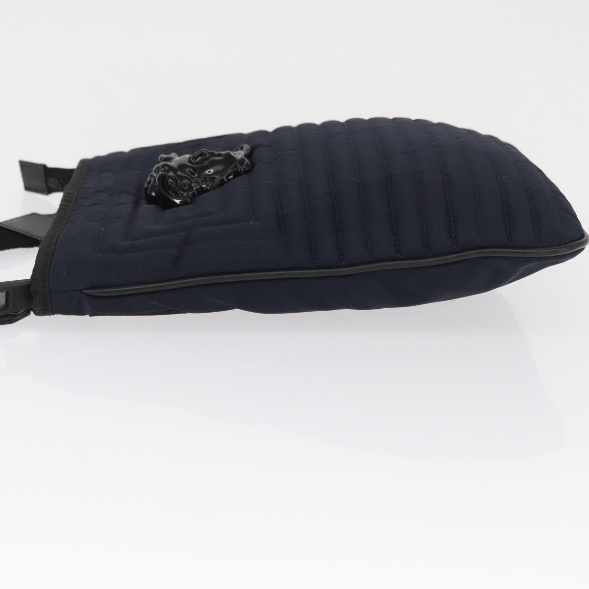 Versace Vintage Nylon Navy Nylon Shoulder Bag Bag (Pre-Owned)