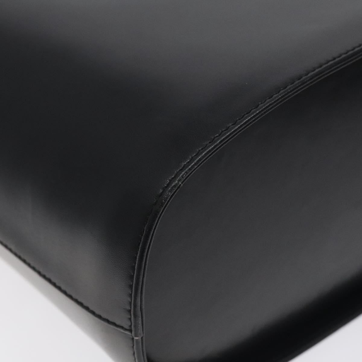 Salvatore Ferragamo Vintage Leather Black Leather Tote Bag Bag (Pre-Owned)