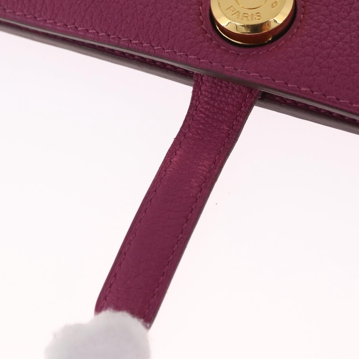 Hermes Dogon Duo Combined Leather Purple Leather Wallets Accessory (Pre-Owned)