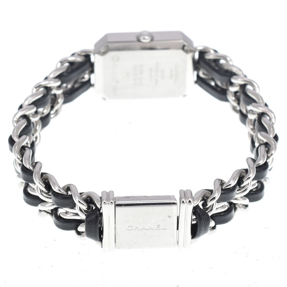 Chanel Premiere Rock Quartz Stainless Steel And Leather With Mother Of Pearl Watch (Pre-Owned)