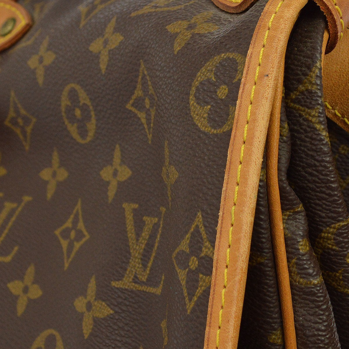 Louis Vuitton Saumur Monogram Canvas Brown Canvas Shoulder Bag Bag (Pre-Owned)