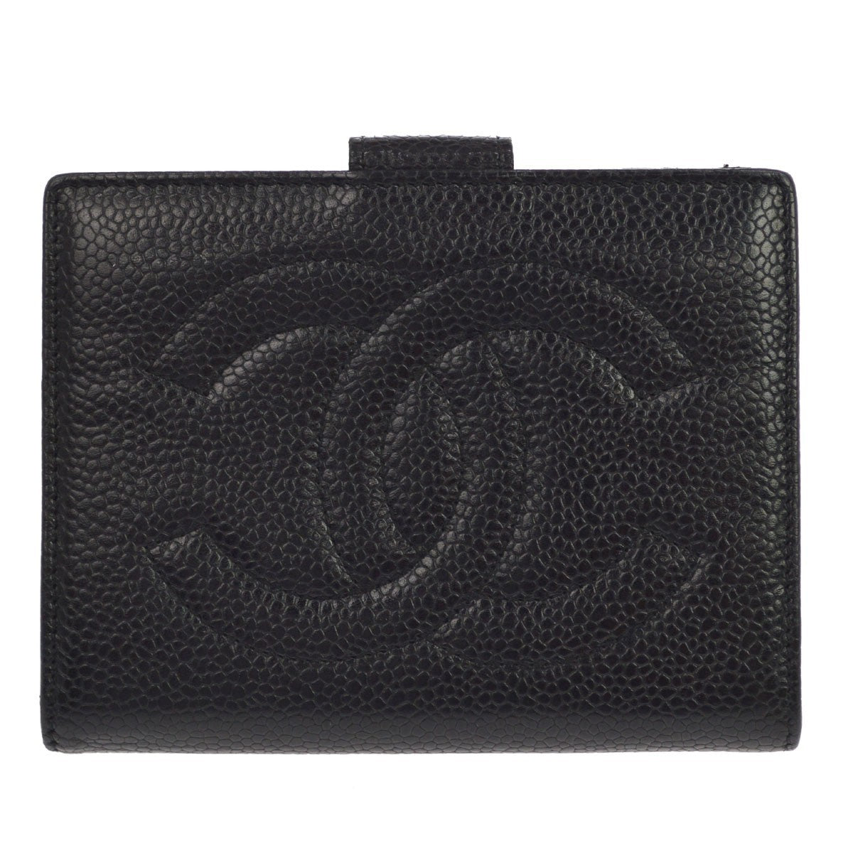 Chanel Timeless Cc French Caviar Black Leather Wallets Accessory (Pre-Owned)