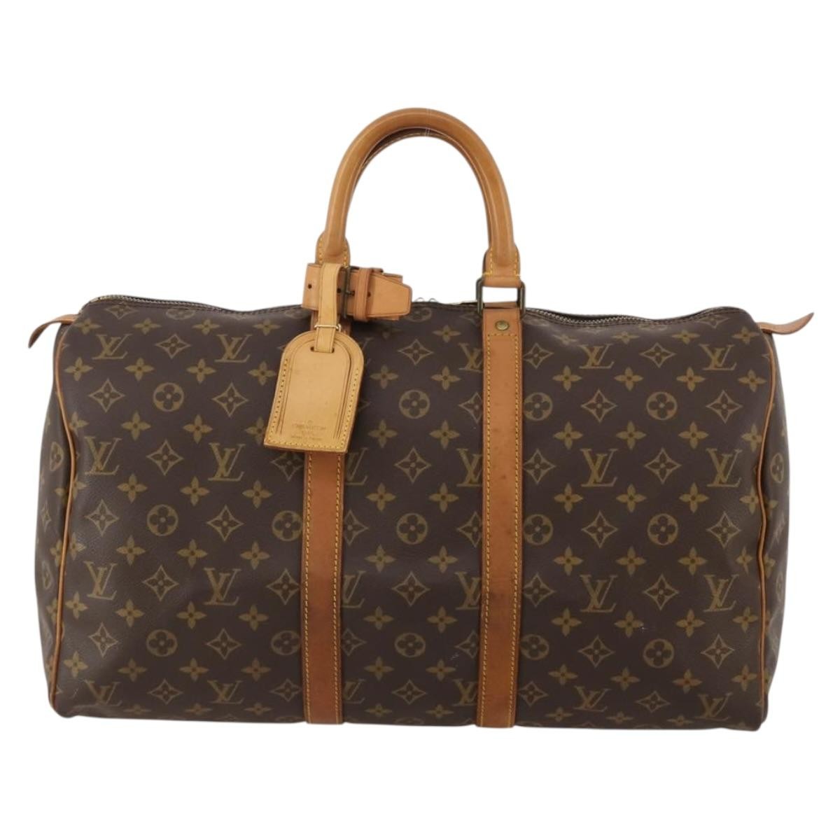 Louis Vuitton Keepall Monogram Canvas Brown Canvas Travel Bag Bag (Pre-Owned)