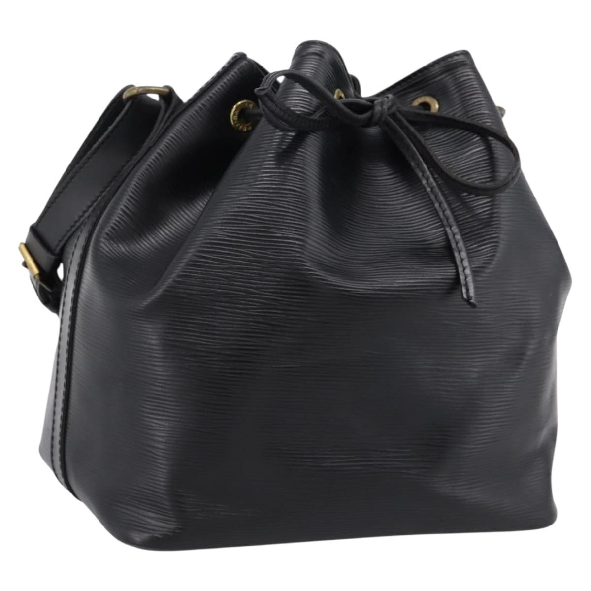 Louis Vuitton Petit Noe Epi Leather Black Leather Shoulder Bag Bag (Pre-Owned)