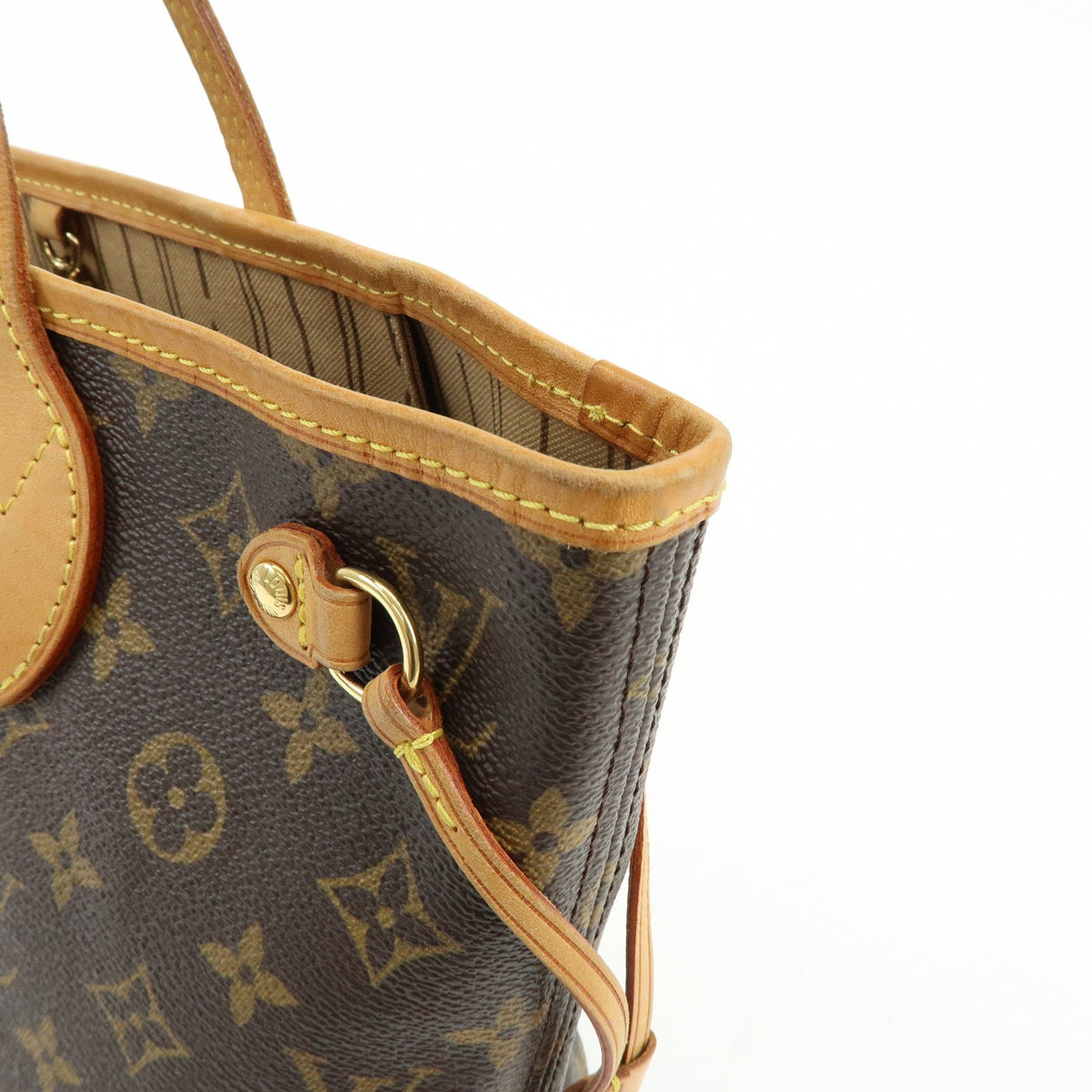 Louis Vuitton Neverfull Monogram Canvas Brown Canvas Tote Bag Bag (Pre-Owned)