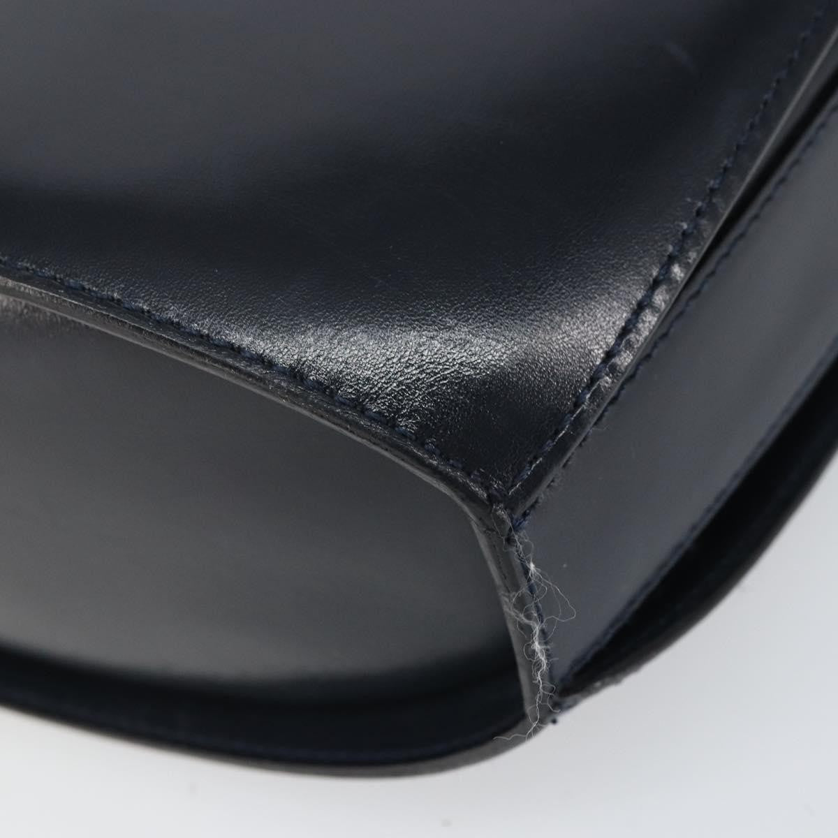 Bally Vintage Leather Black Leather Shoulder Bag Bag (Pre-Owned)