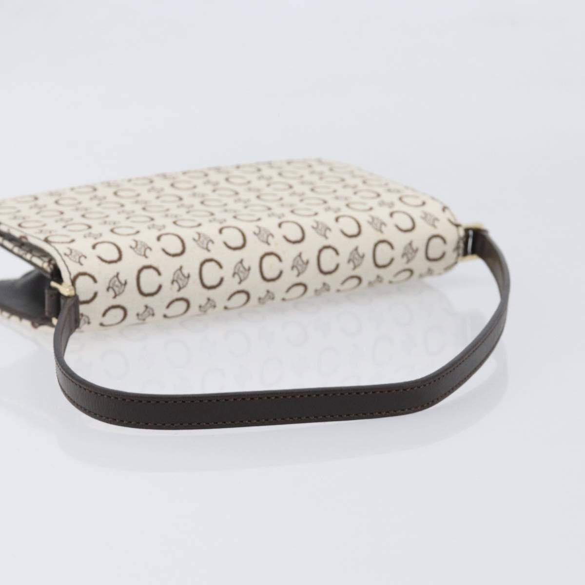 Celine C Macadam Shoulder Canvas Beige Canvas Handbag (Pre-Owned)