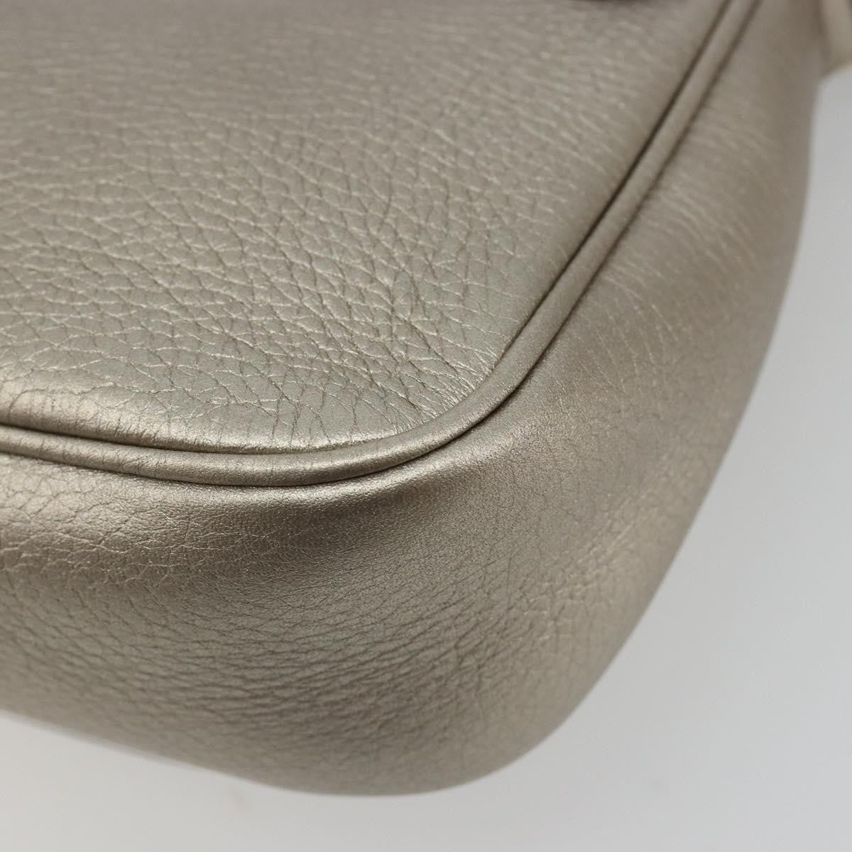 Gucci Soho Chain Leather Silver Leather Shoulder Bag Bag (Pre-Owned)