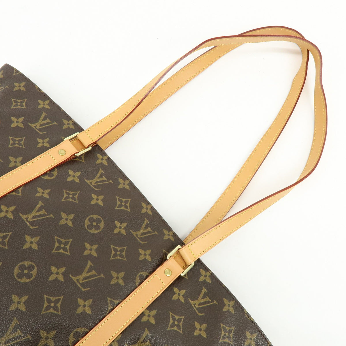 Louis Vuitton Shopping Sac Monogram Canvas Brown Canvas Handbag (Pre-Owned)