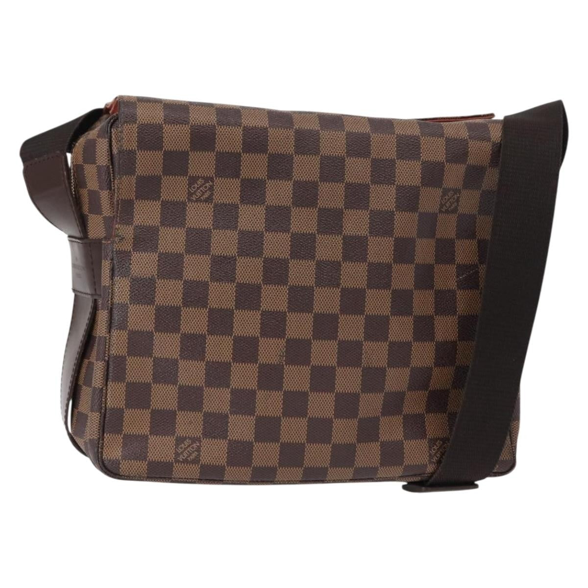 Louis Vuitton Naviglio Damier Ebene Brown Canvas Shoulder Bag Bag (Pre-Owned)