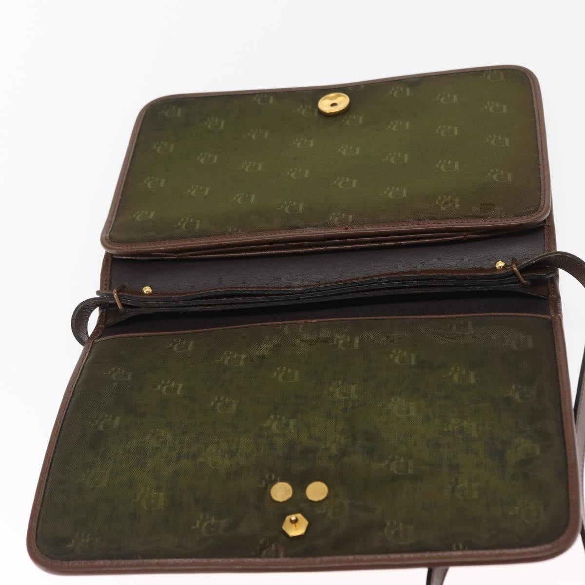 Christian Dior Vintage Leather Brown Leather Shoulder Bag Bag (Pre-Owned)