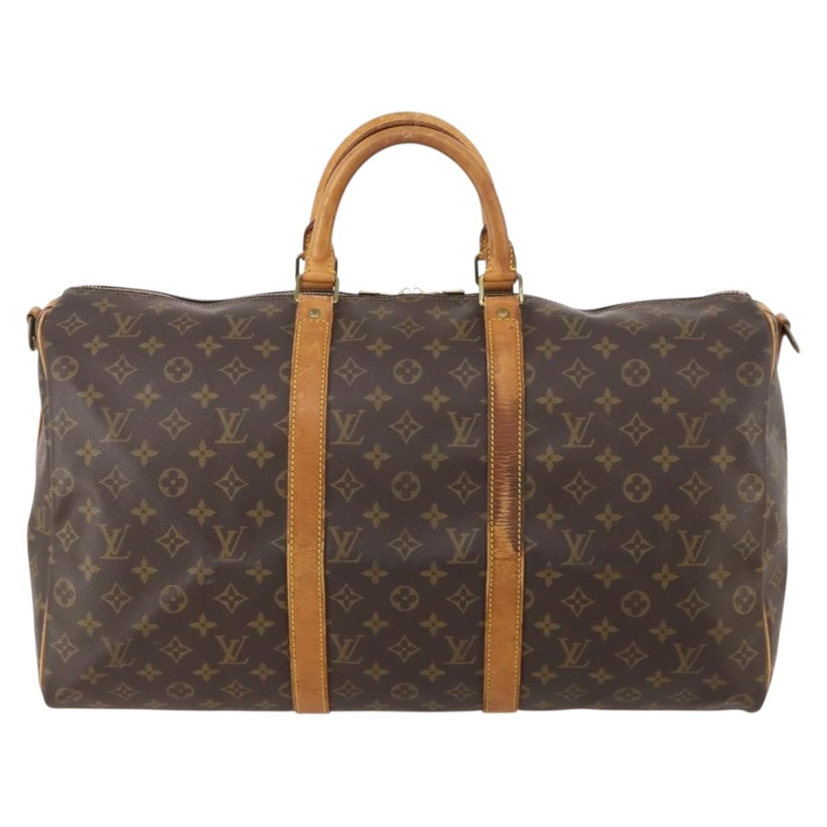 Louis Vuitton Keepall Bandouliere Monogram Canvas Multicolour Canvas Travel Bag Bag (Pre-Owned)