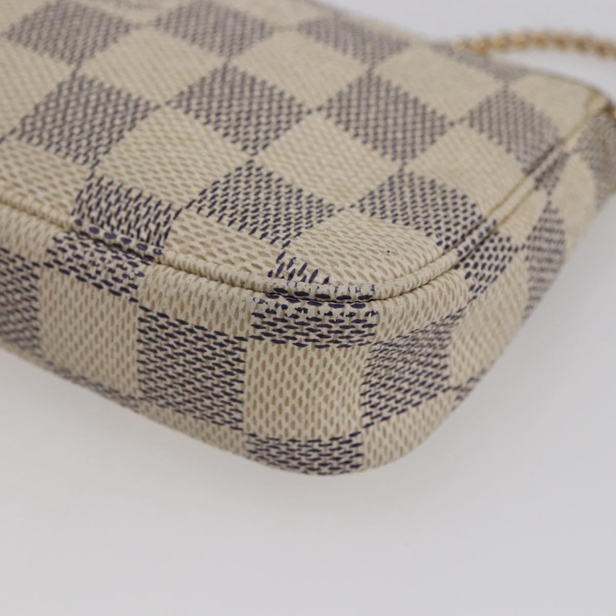 Louis Vuitton Mini Pochette Damier Beige Canvas Clutche & Pouche Bag (Pre-Owned)