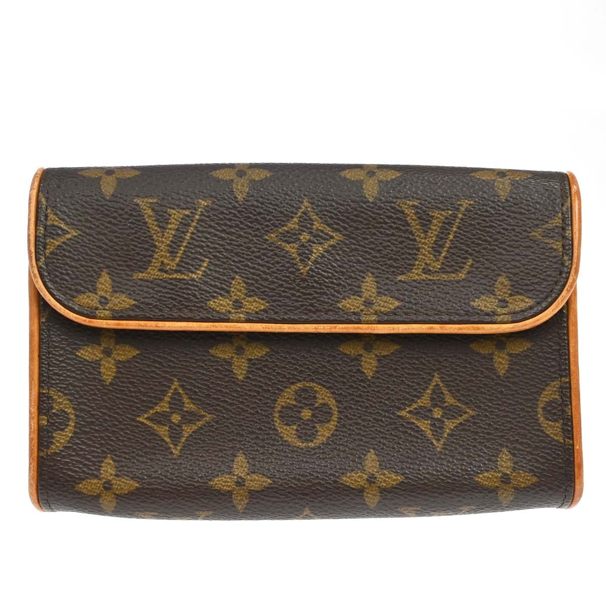 Louis Vuitton Florentine Waist Monogram Canvas Brown Canvas Handbag (Pre-Owned)