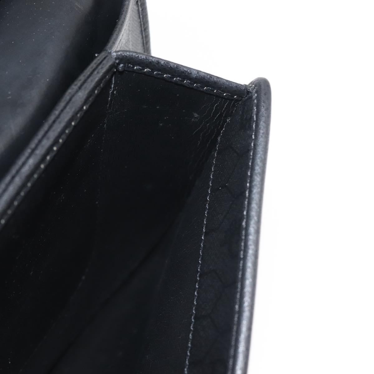 Christian Dior Vintage Leather Black Leather Shoulder Bag Bag (Pre-Owned)