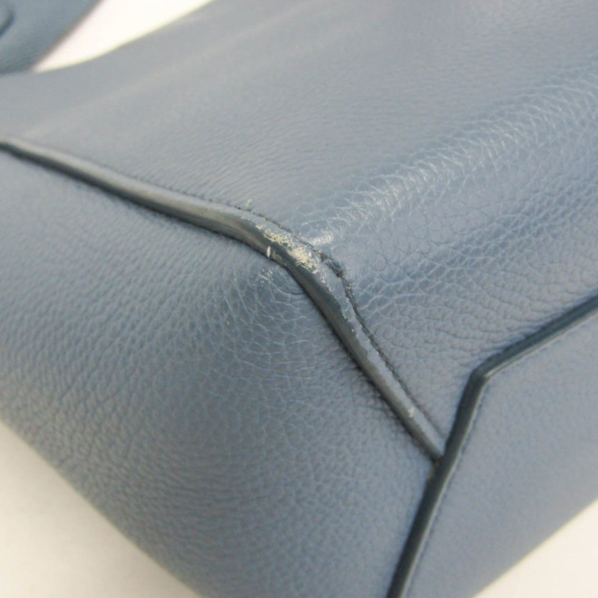 Celine Sangle Seau Calfskin Blue Leather Shoulder Bag Bag (Pre-Owned)
