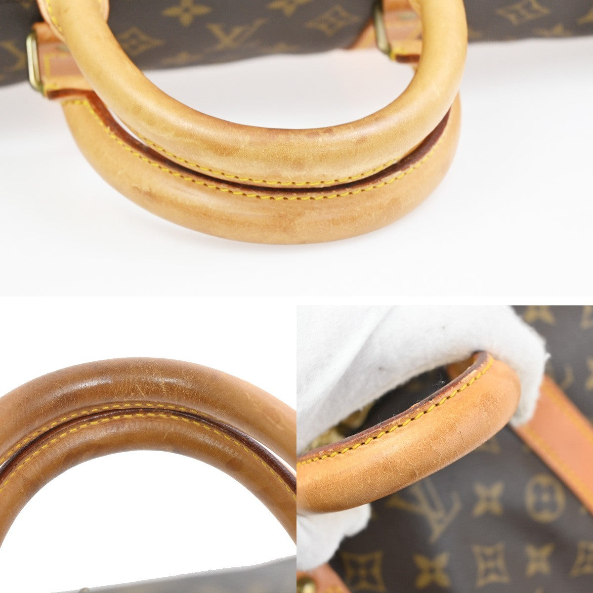 Louis Vuitton Keepall Bag Monogram Canvas Brown Canvas Travel Bag Bag (Pre-Owned)