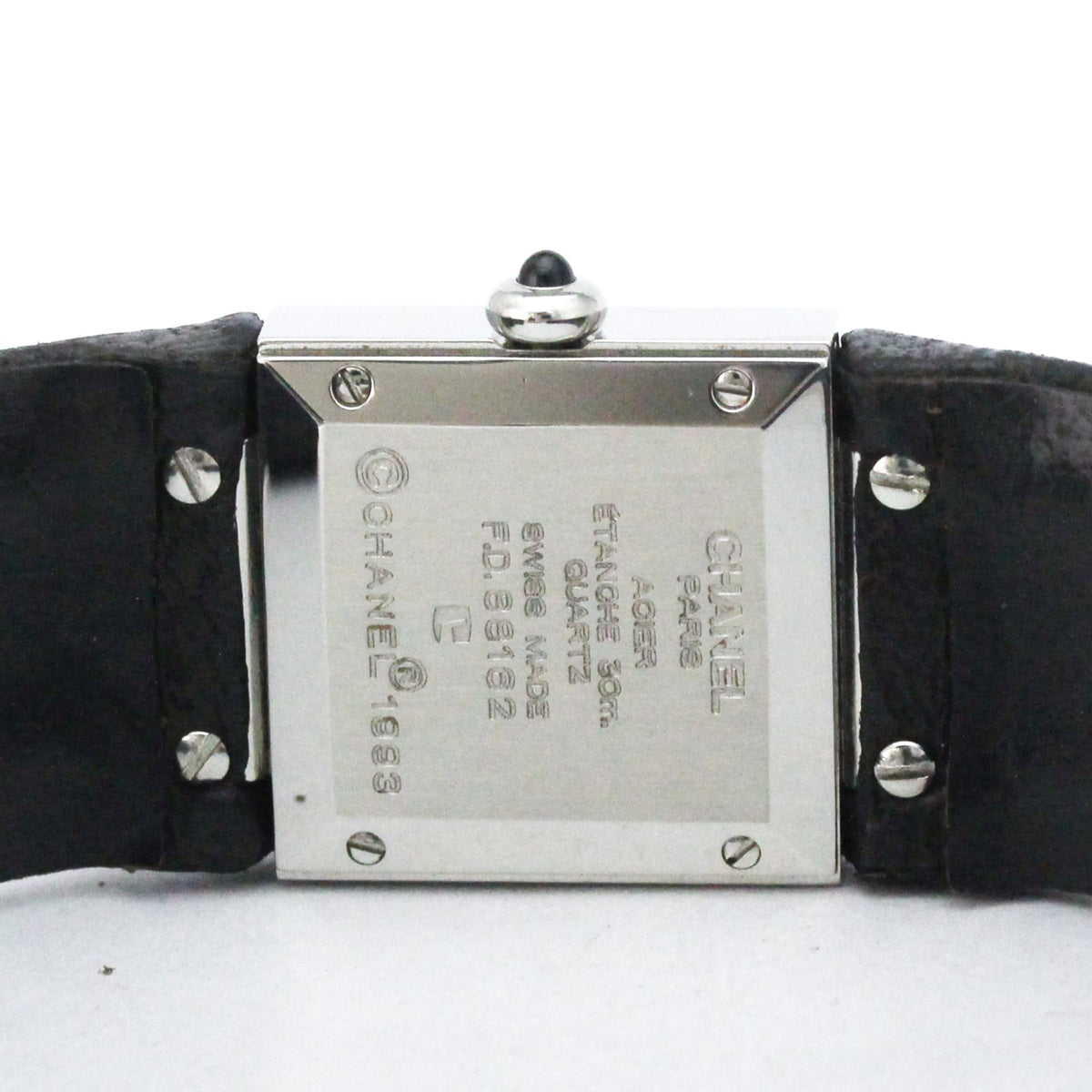 Chanel Matelasse Quartz Stainless Steel And Quilted Leather Watch (Pre-Owned)