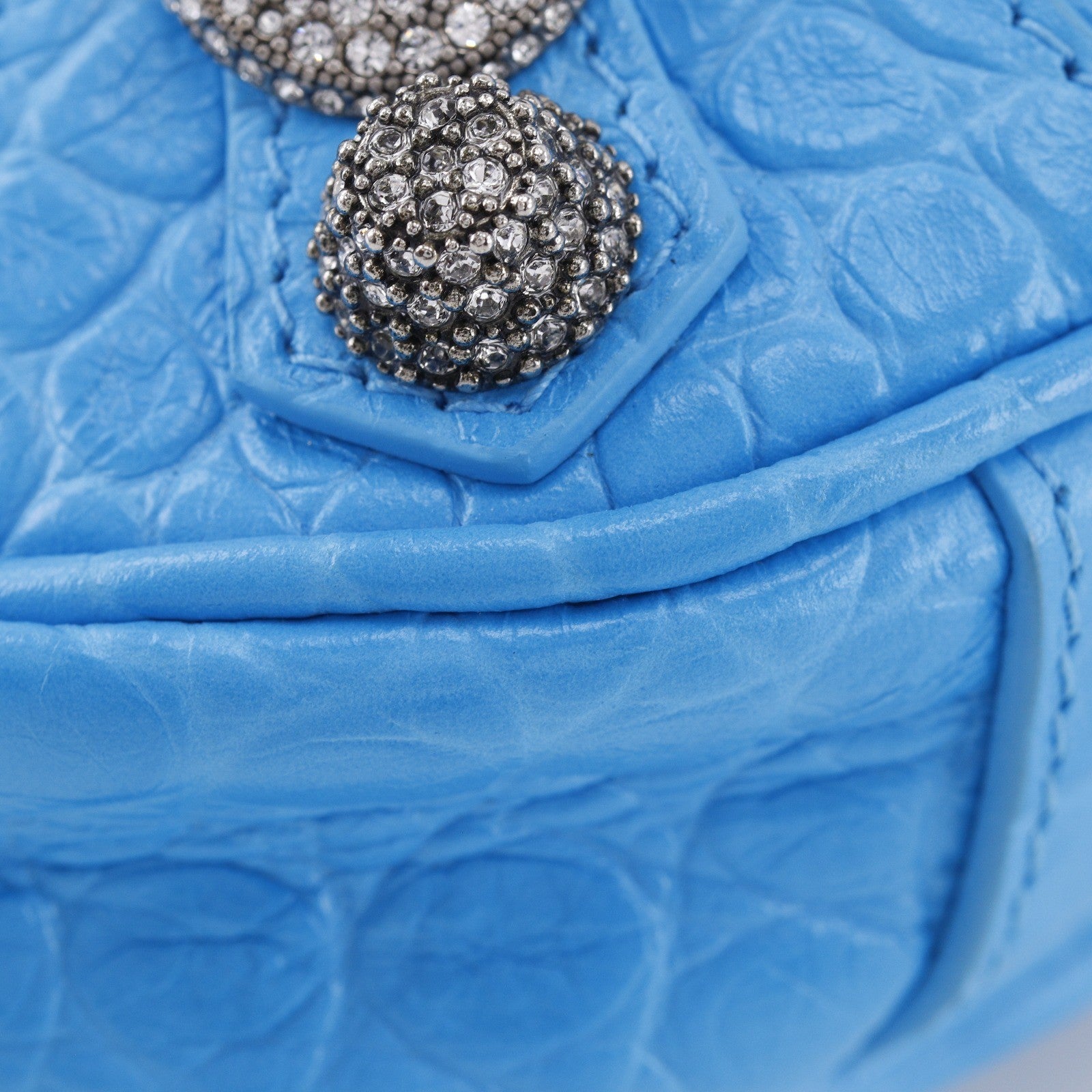 Balenciaga Shoulder Pvc Blue Leather Shoulder Bag Bag (Pre-Owned)