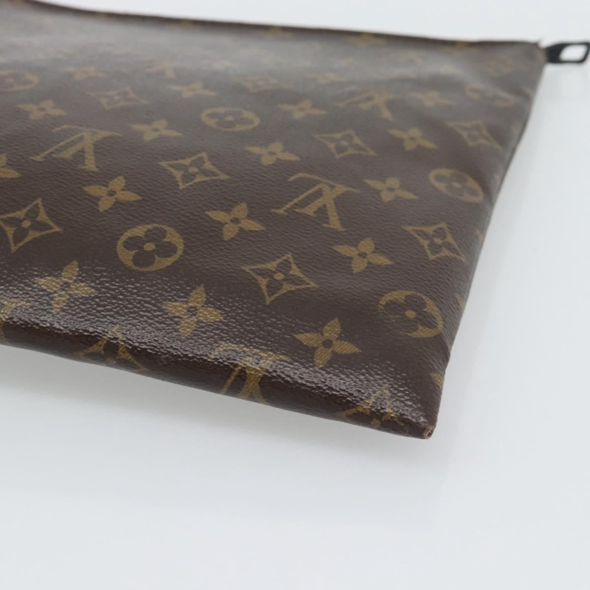 Louis Vuitton Solar Ray A4 Monogram Canvas Brown Canvas Clutche & Pouche Bag (Pre-Owned)