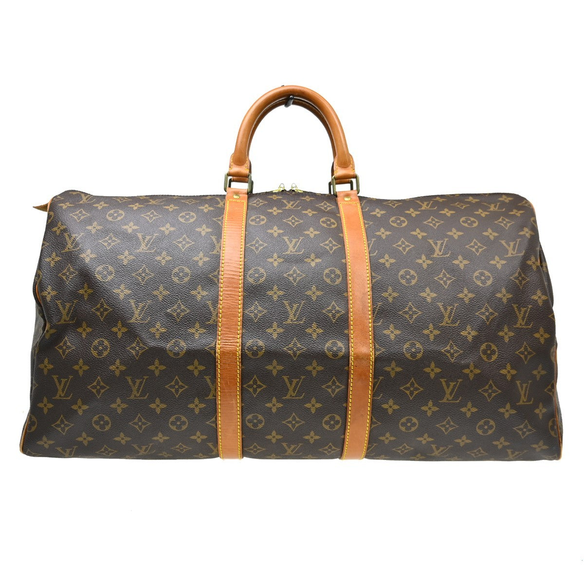 Louis Vuitton Keepall Monogram Canvas Brown Canvas Travel Bag Bag (Pre-Owned)