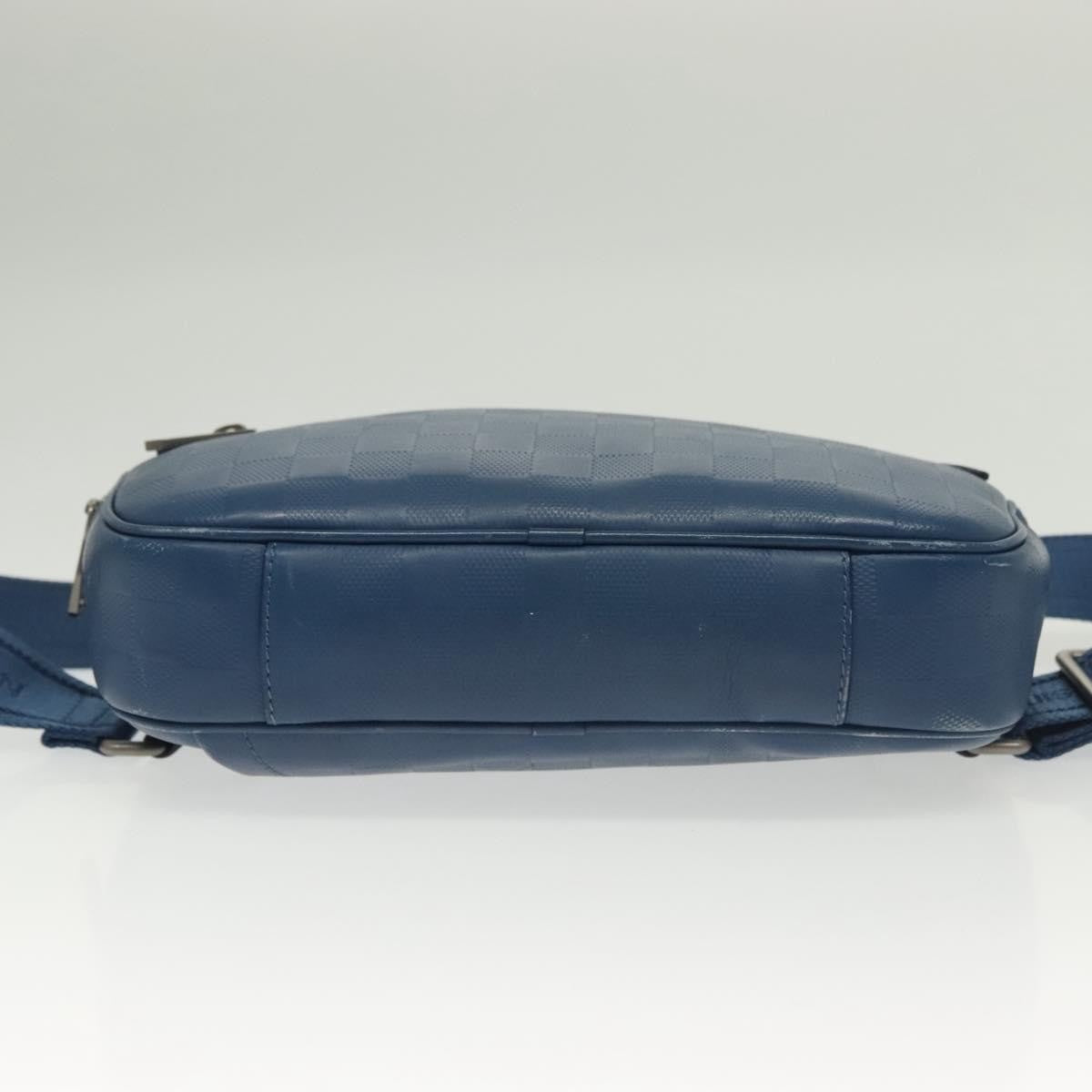 Louis Vuitton Ambler Damier Infini Leather Blue Leather Shoulder Bag Bag (Pre-Owned)