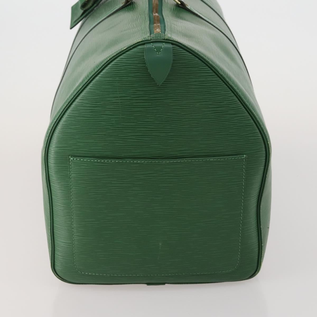 Louis Vuitton Keepall Bag Epi Leather Green Leather Travel Bag Bag (Pre-Owned)
