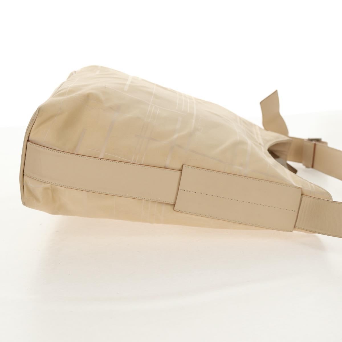 Salvatore Ferragamo Vintage Nylon Beige Nylon Shoulder Bag Bag (Pre-Owned)