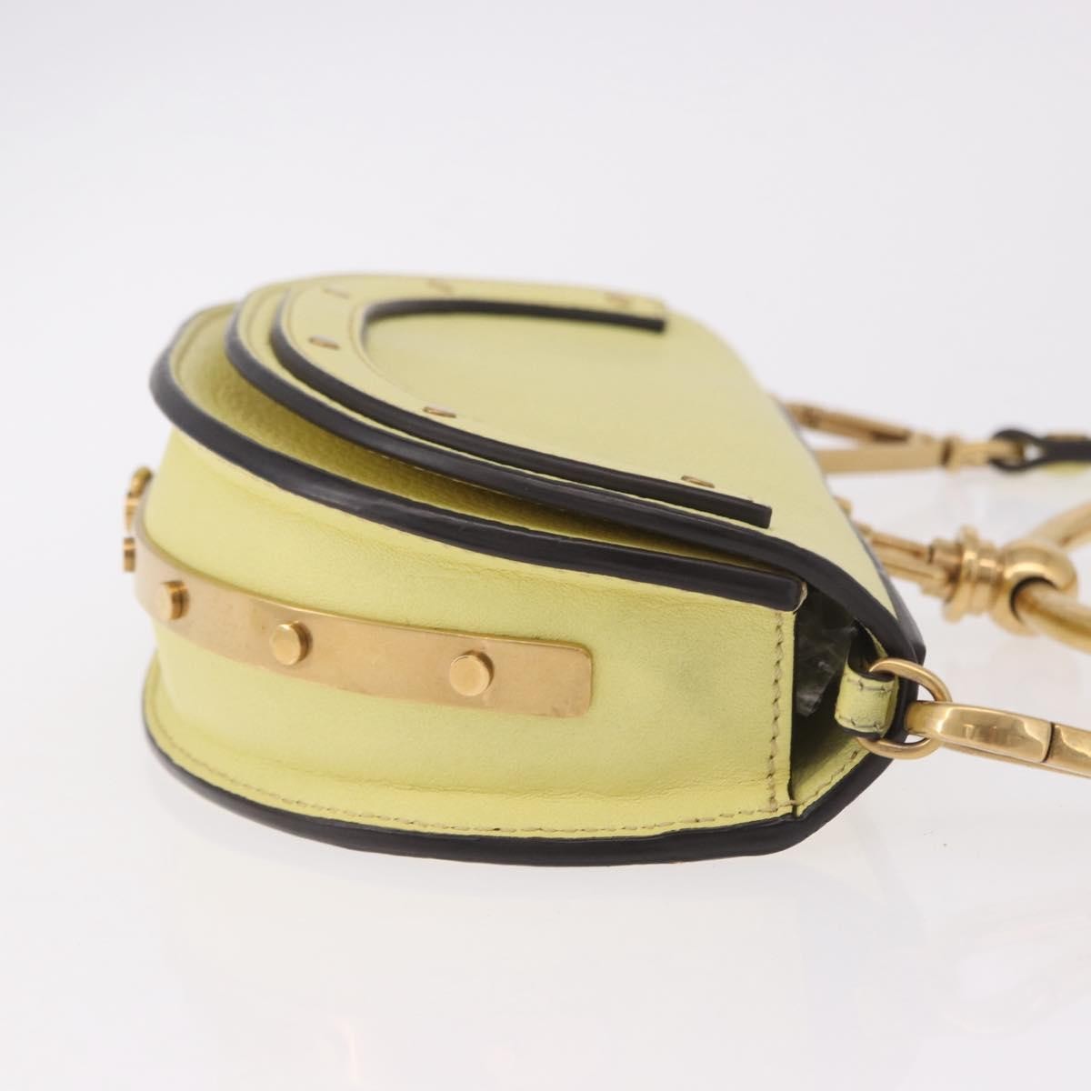 Chloe Nile Leather Yellow Leather Handbag (Pre-Owned)