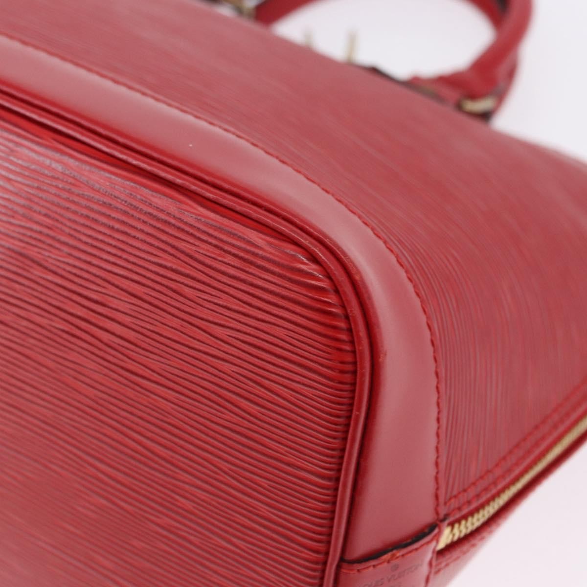 Louis Vuitton Alma Epi Leather Red Leather Handbag (Pre-Owned)