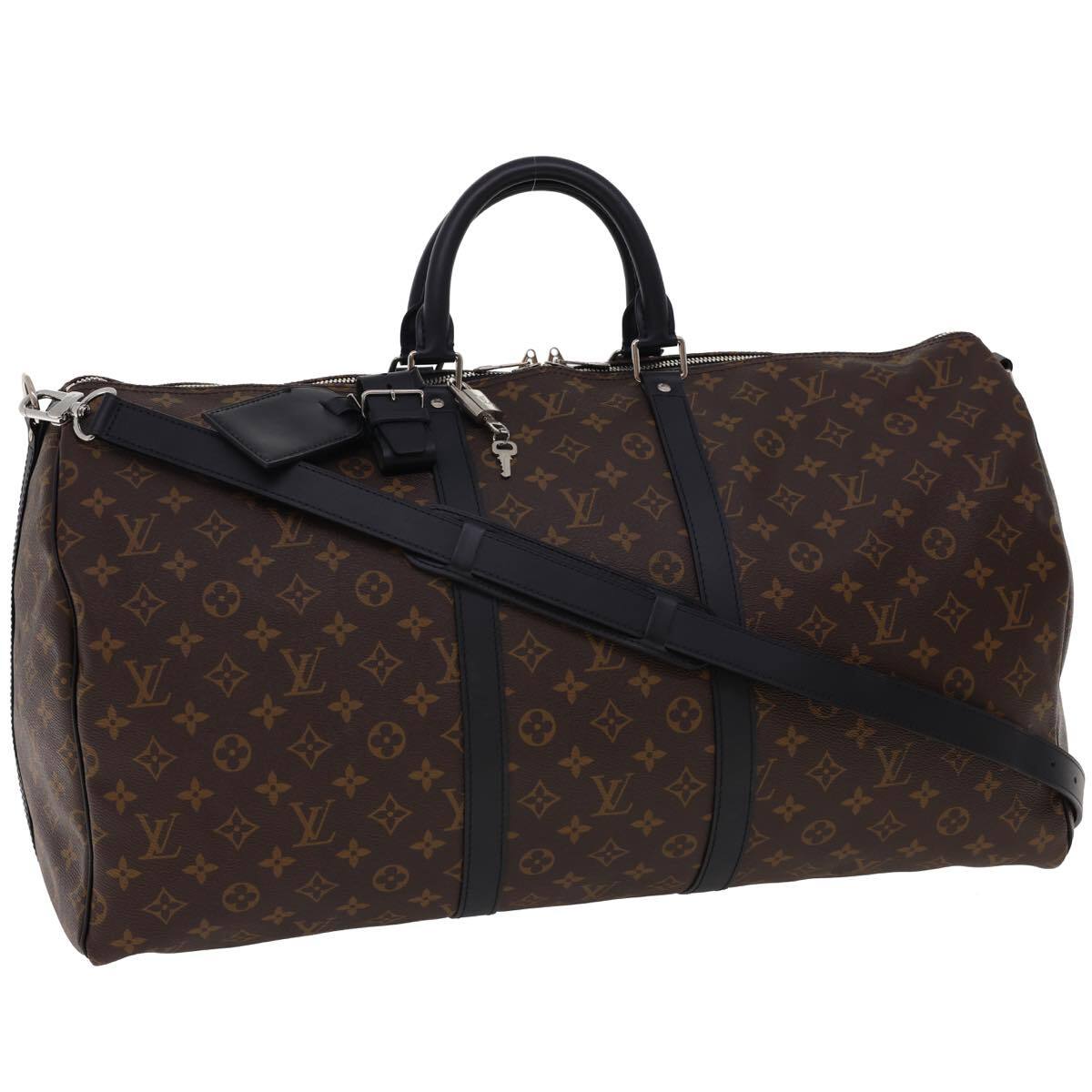 Louis Vuitton Keepall Bandouliere Monogram Canvas Brown Canvas Travel Bag Bag (Pre-Owned)