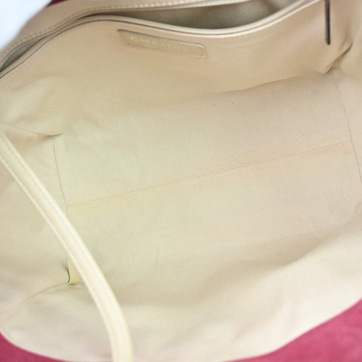 Chanel Reissue Tote Quilted Leather Red Leather Tote Bag Bag (Pre-Owned)
