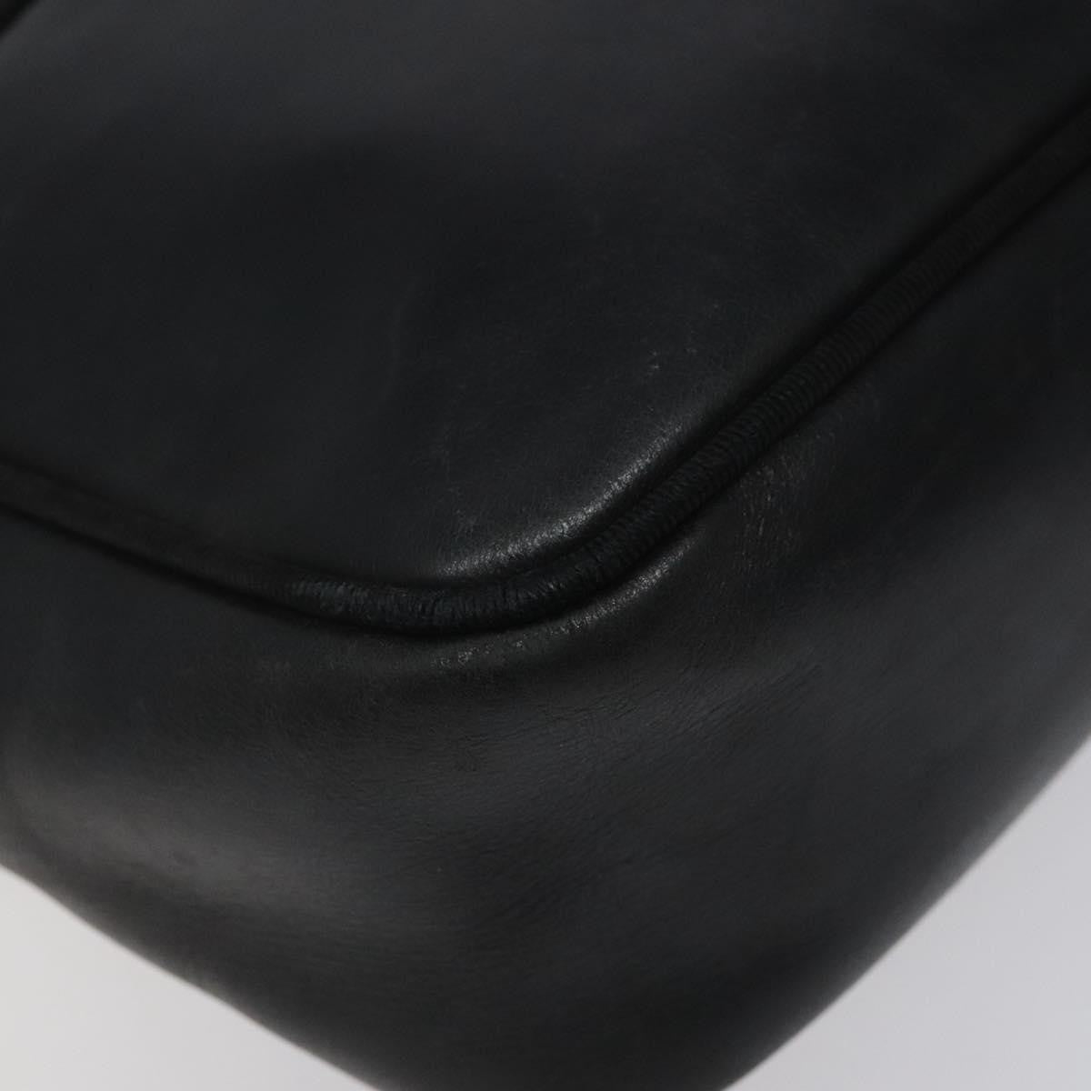 Salvatore Ferragamo Vara Bow Camera Leather Black Leather Shoulder Bag Bag (Pre-Owned)