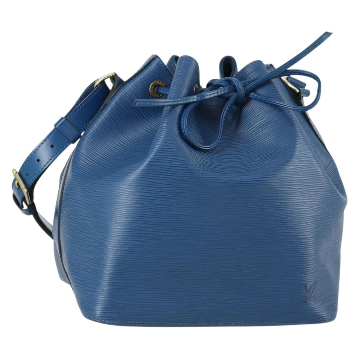 Louis Vuitton Petit Noe Epi Leather Blue Leather Shoulder Bag Bag (Pre-Owned)