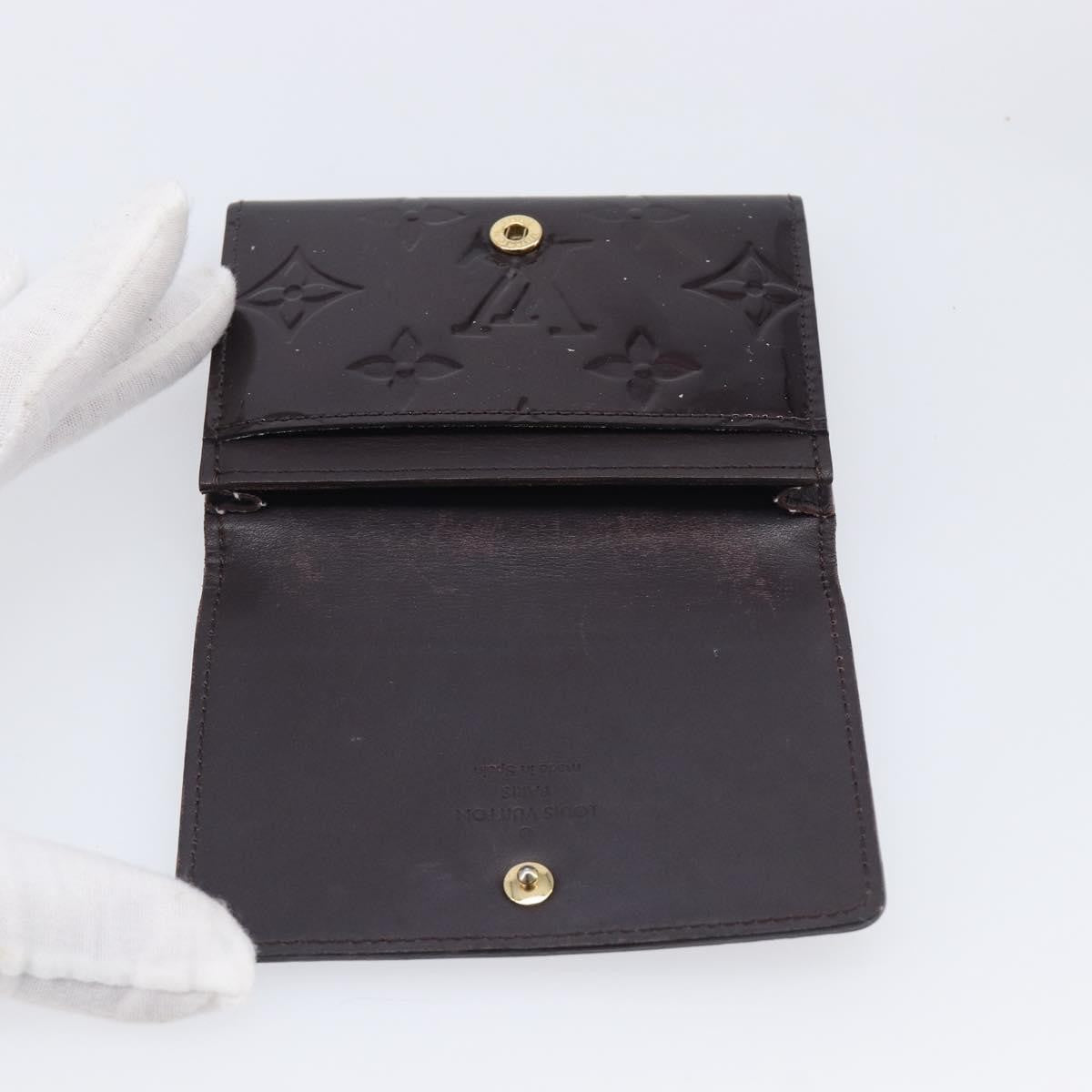 Louis Vuitton Elise Monogram Vernis Burgundy Patent_Leather Wallets Accessory (Pre-Owned)