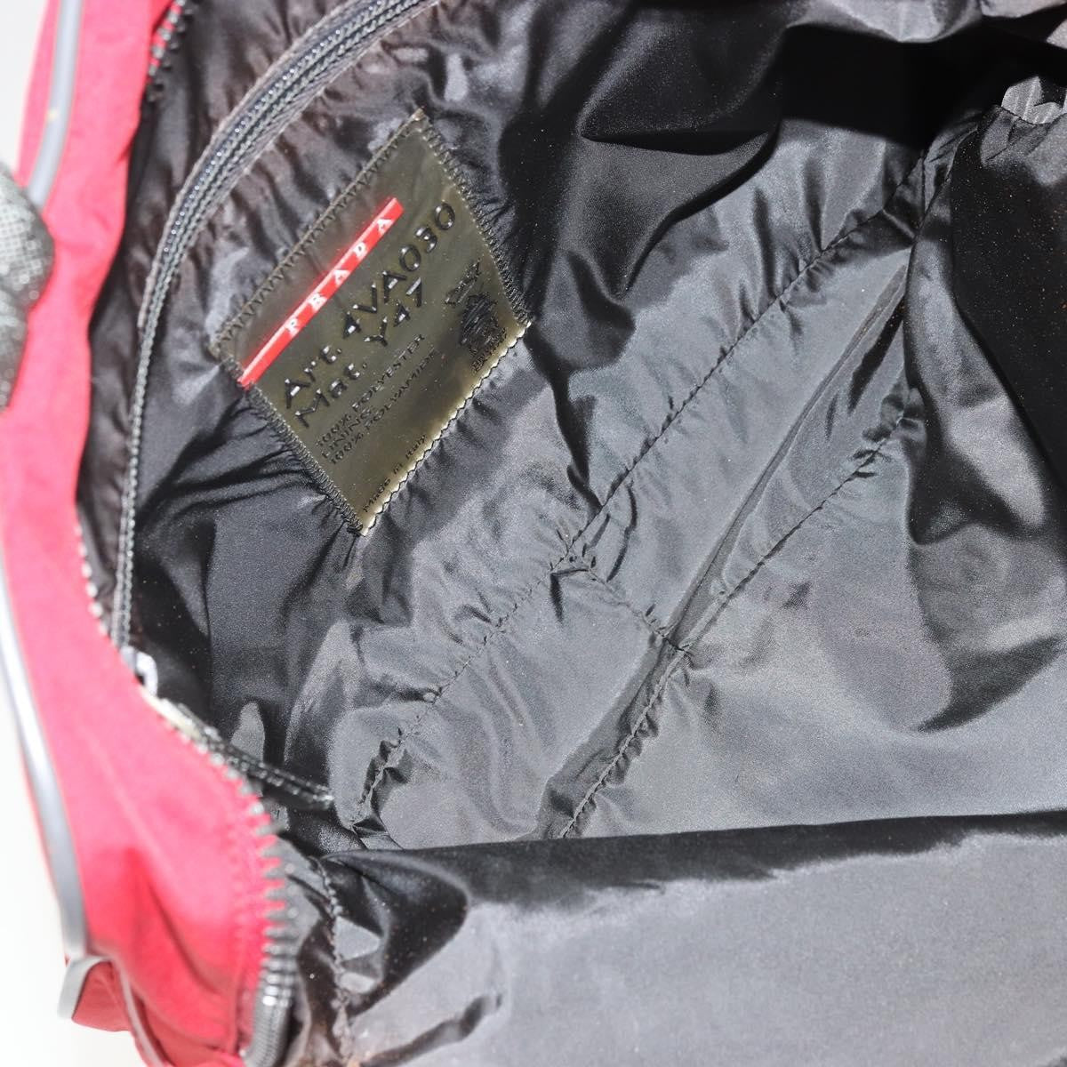 Prada Sport Nylon Red Nylon Tote Bag Bag (Pre-Owned)