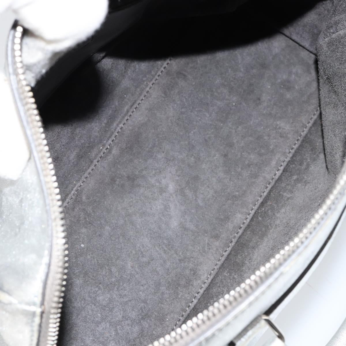 Saint Laurent Classic Duffle Leather Silver Leather Handbag (Pre-Owned)