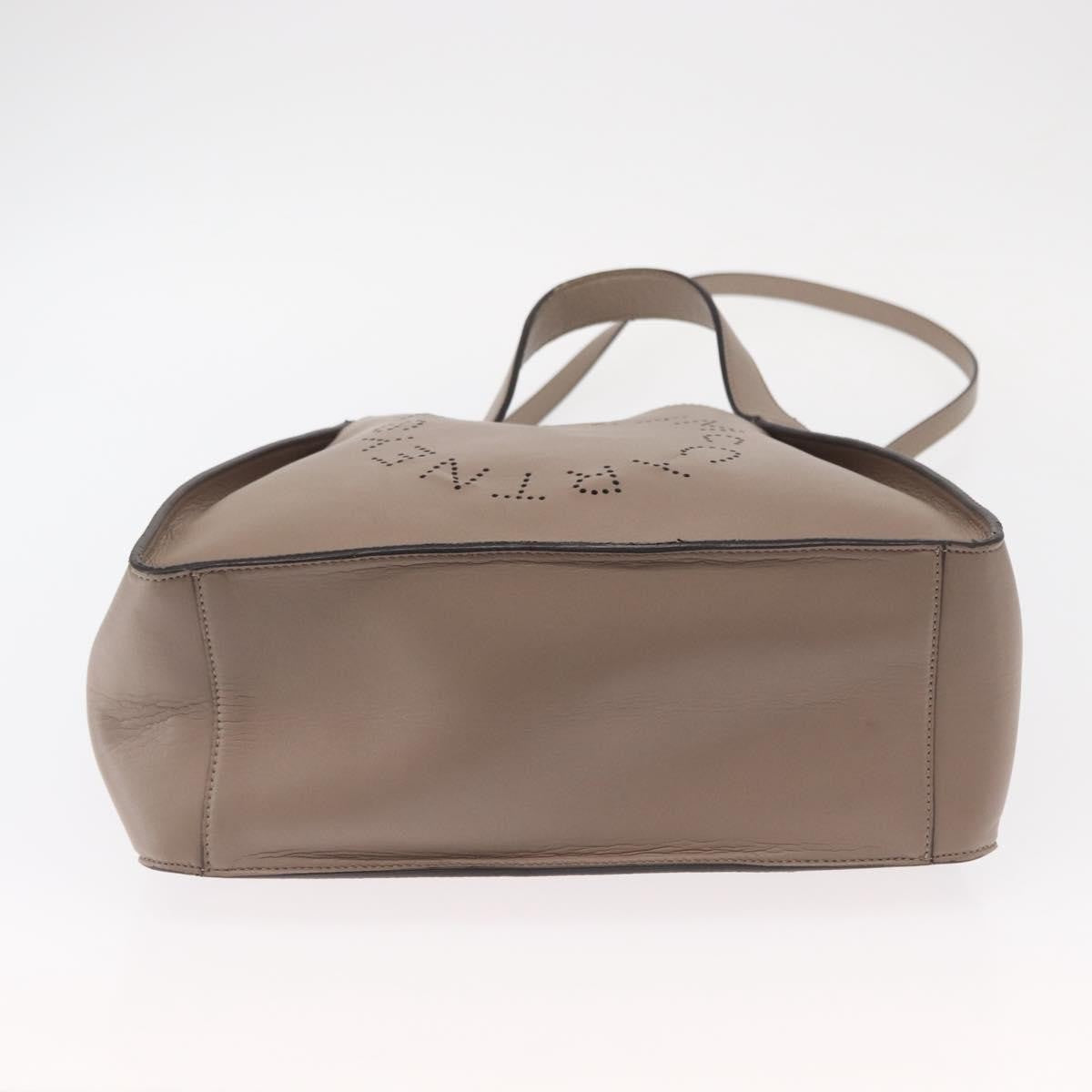Stella Mccartney Alter Perforated Faux Leather Beige Synthetic Tote Bag Bag (Pre-Owned)