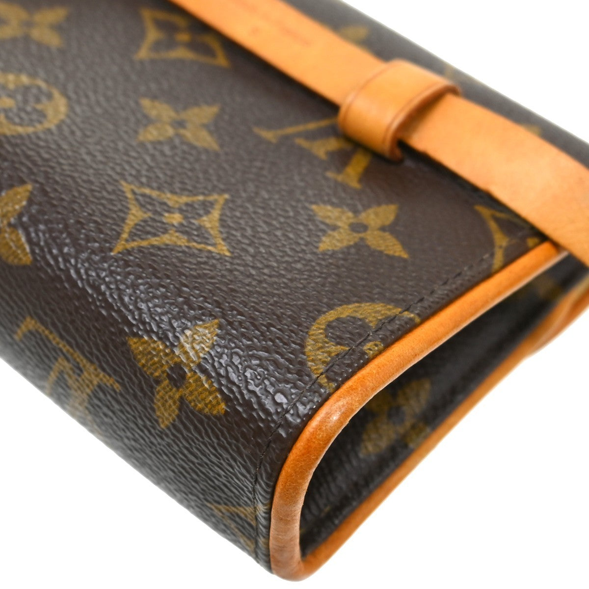 Louis Vuitton Florentine Monogram Brown Canvas Clutche & Pouche Bag (Pre-Owned)