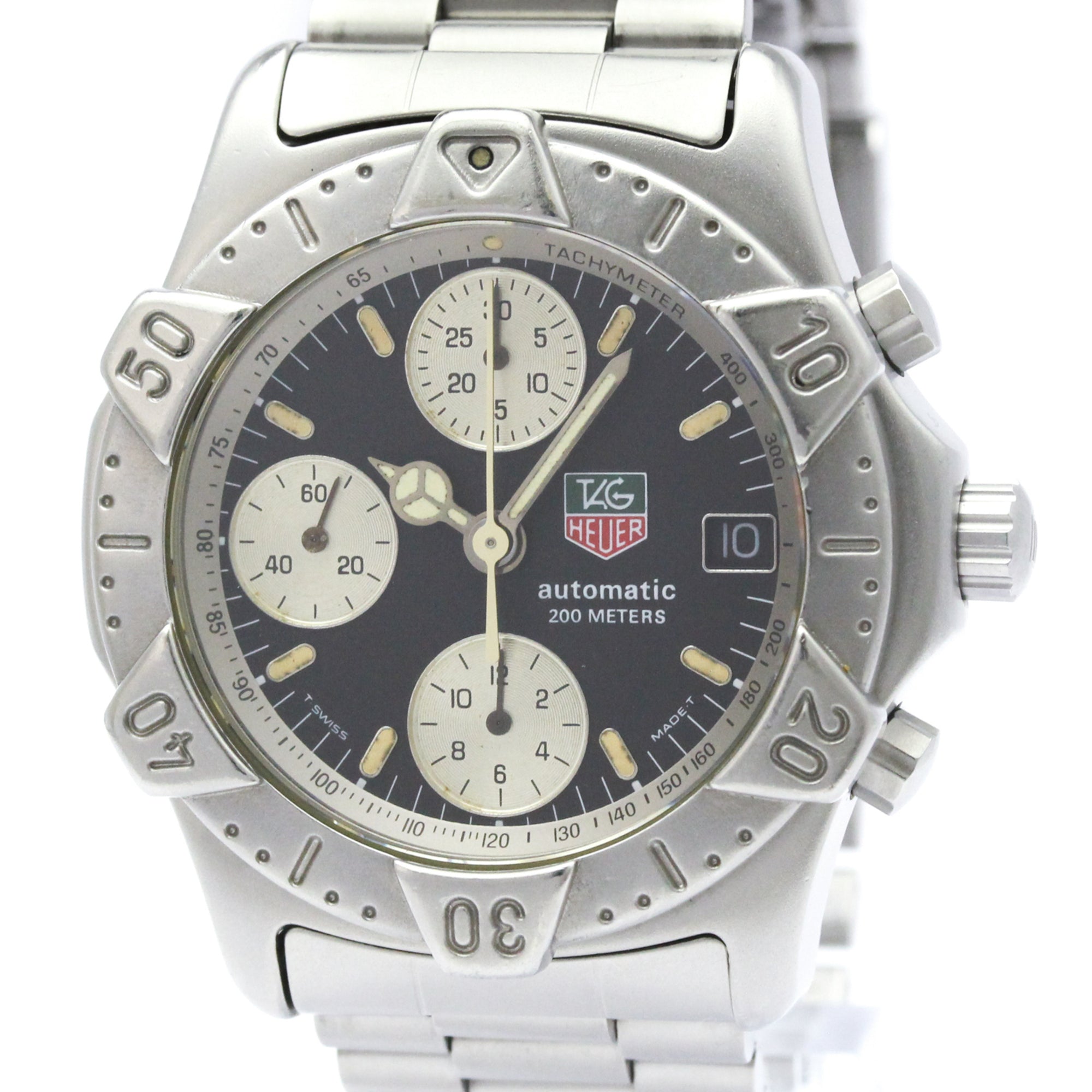 Tag Heuer 2000 Chronograph Automatic Stainless Steel Watch (Pre-Owned)